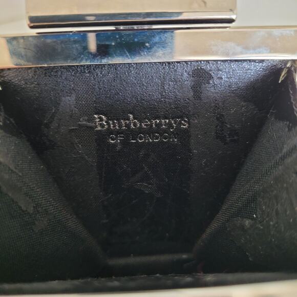 Burberry Hallmark Logo Wallet Small Coin Mini Check Plaid Kisslock Nova Vintage - Picture 5 of 8